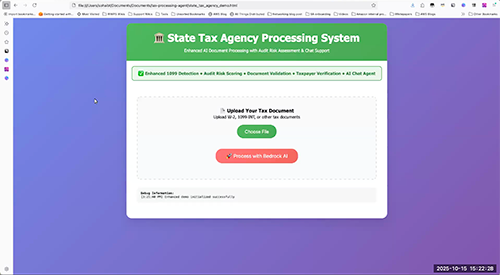 Explore the demo - Agentic AI tax submission