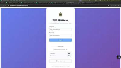  Automated advanced planning document creation